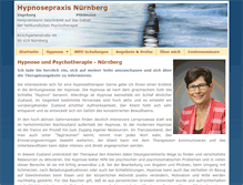 Tablet Screenshot of hypnosepraxis-nuernberg.de